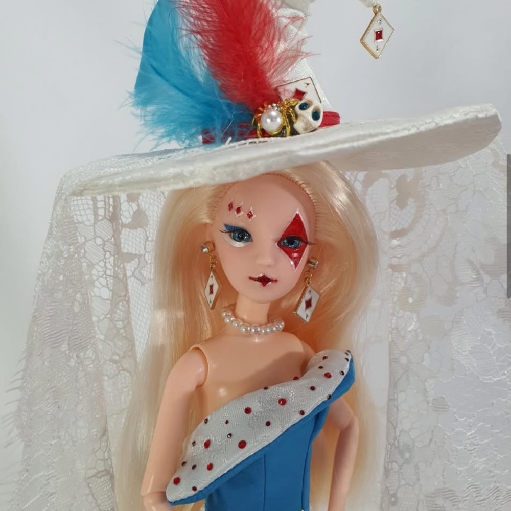 Queen of Diamonds Handmade Collectible Doll